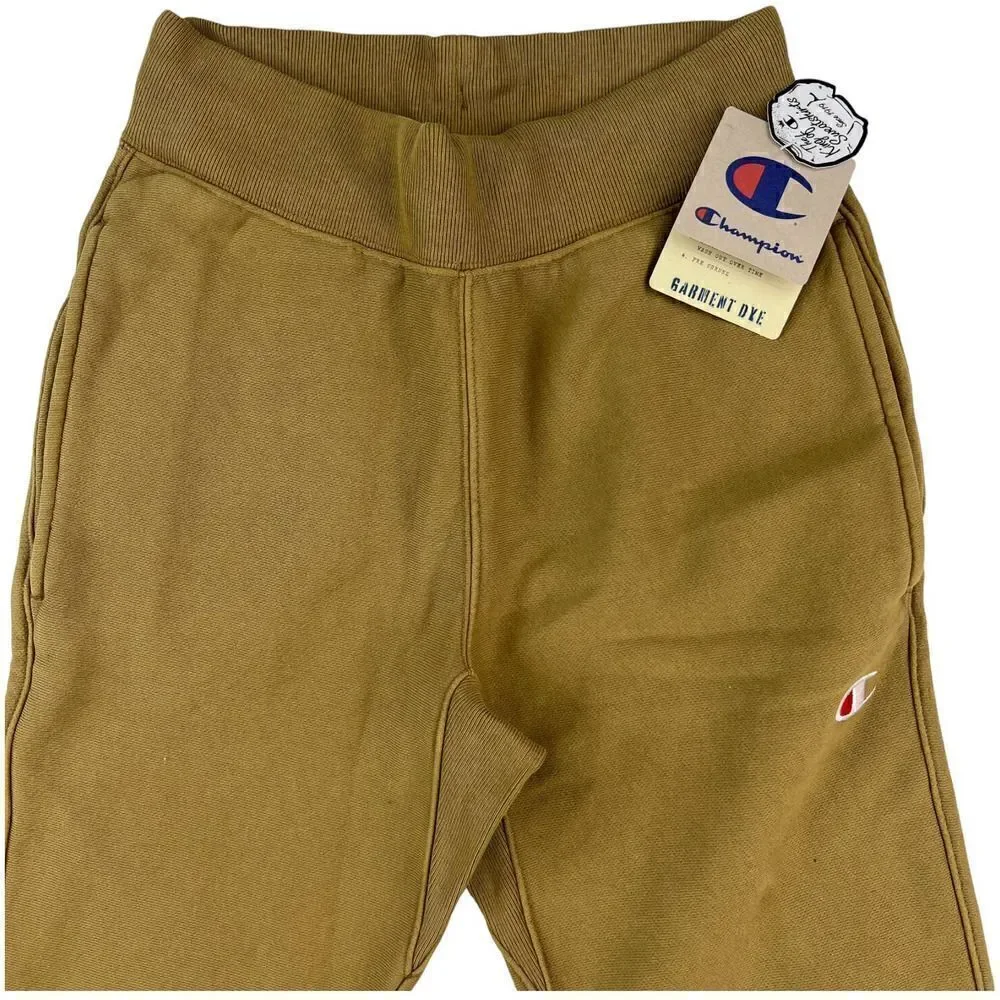 New Champion Men US XS Olive Green Pants Sport Casual Joggers Pockets Logo  - Picture 3 of 11